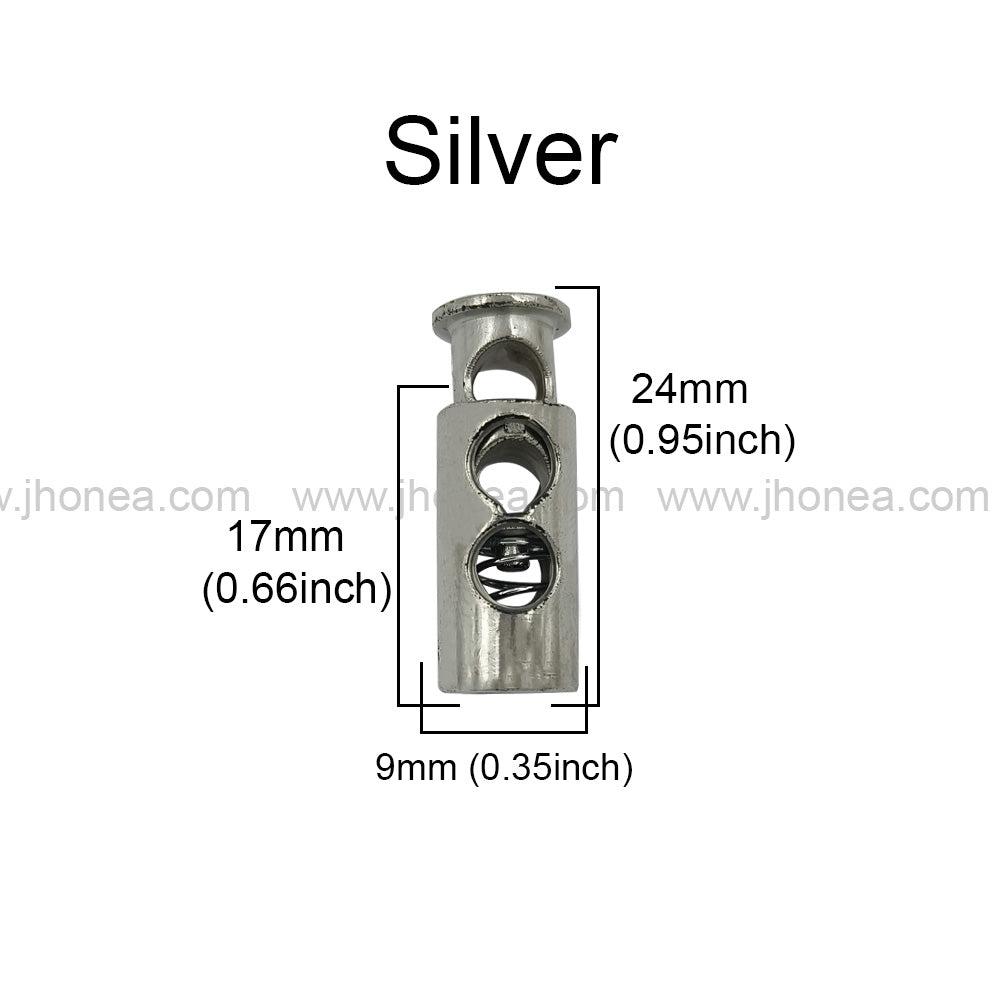 Classic Two-Hole Spring Plastic Cord Lock for Hoodies
