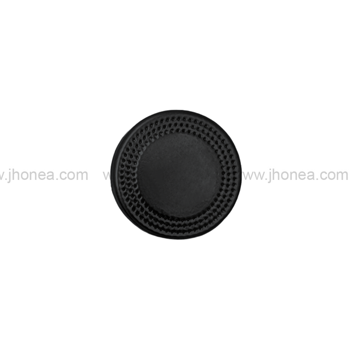 Premium Round Shape Classic Matte Black Finish Shank Metal Button