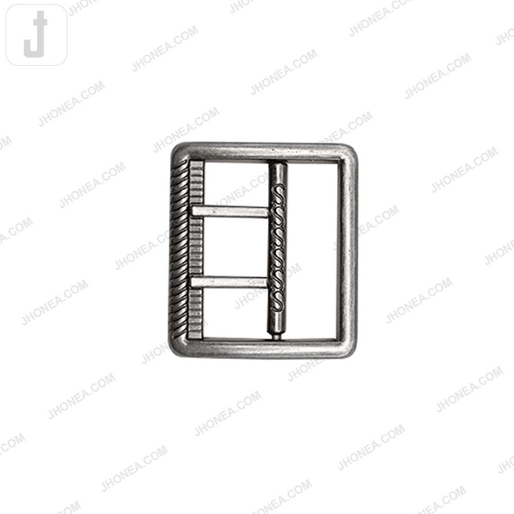 Modern Rectangular Shaped Metal Pant Buckle for Men’s & Women’s Apparel