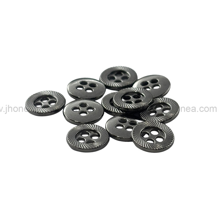 Rounded Rim 4-Hole Shirt/Kurta Metal Buttons