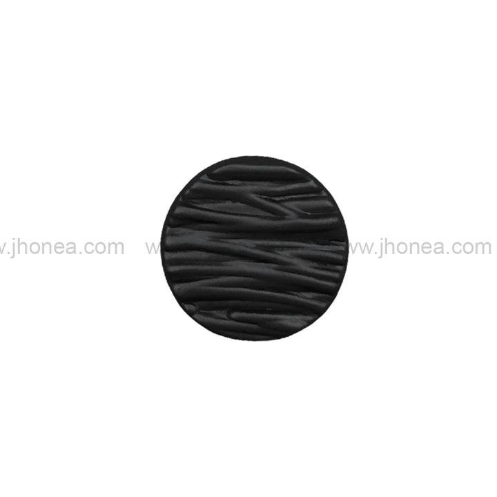 Round Shape Matte Black Finish Classic Shank Metal Button