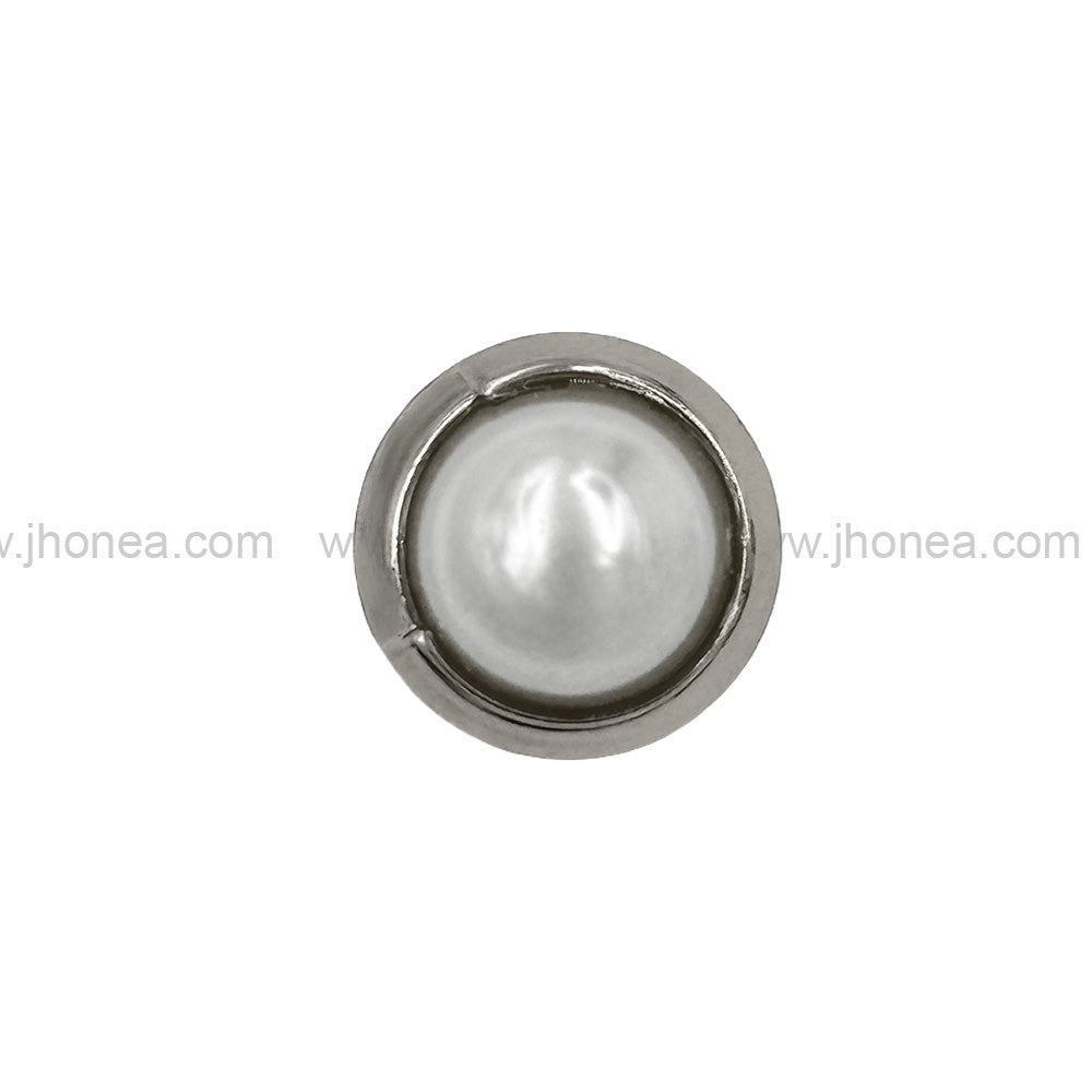 Shiny & Classy Round Shape Premium Quality Pearl Metal Button