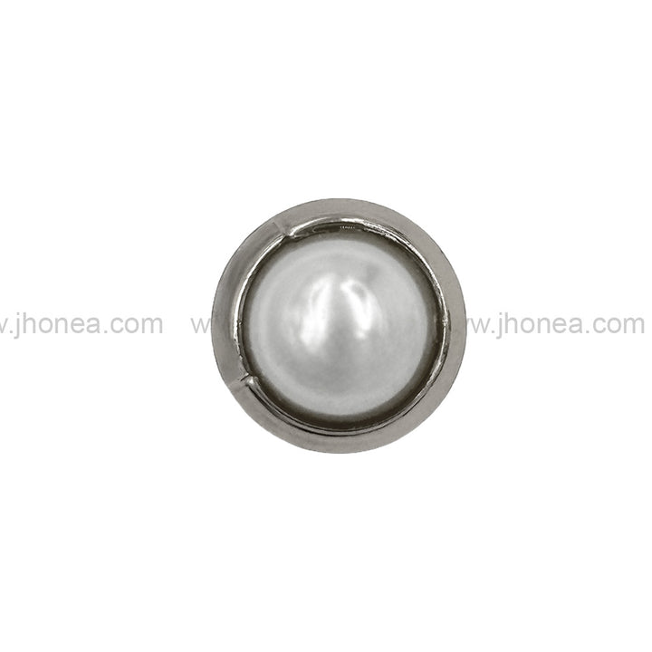 Shiny & Classy Round Shape Premium Quality Pearl Metal Button