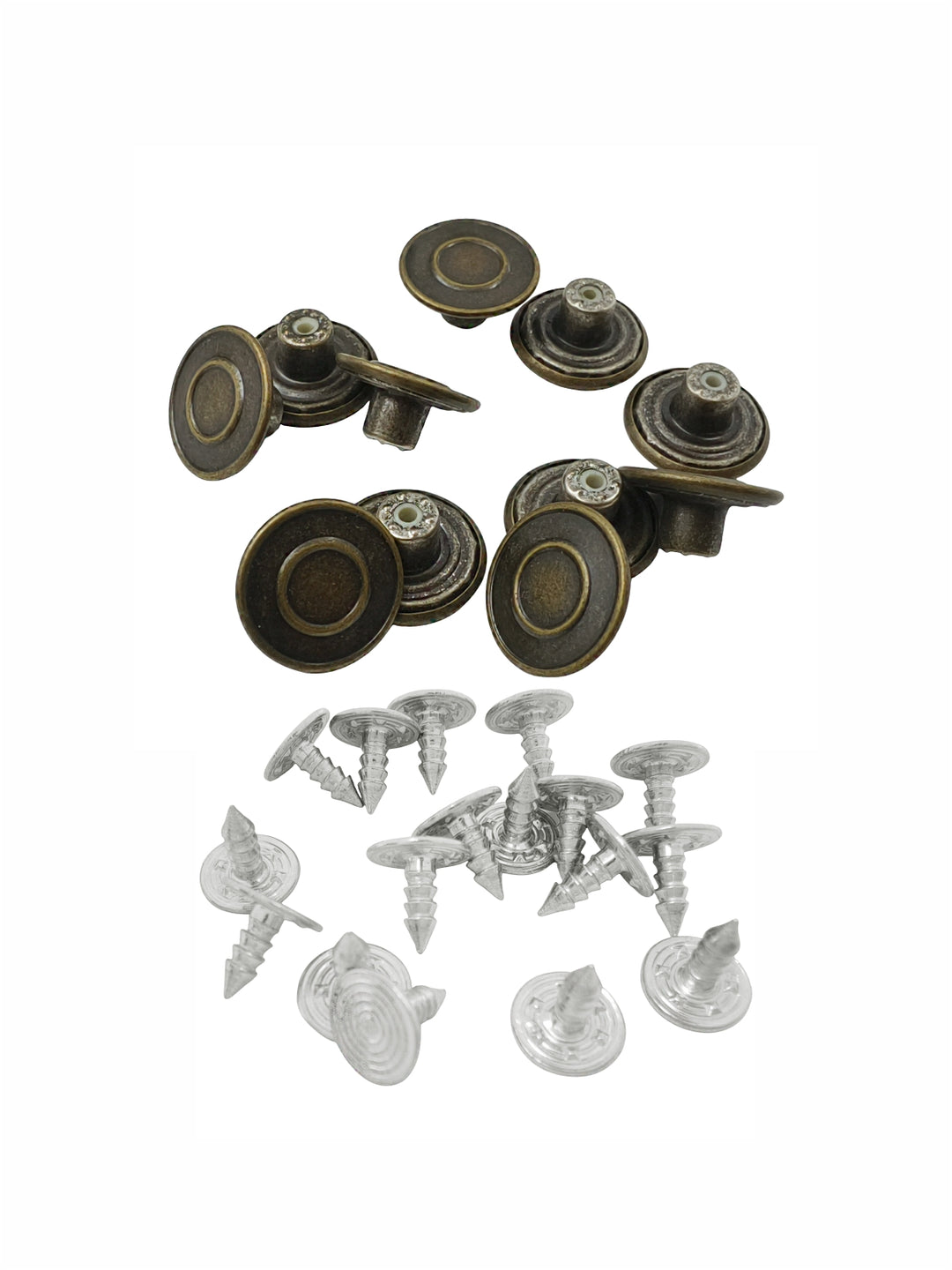 Stylish Brass Buttons with Rounded Rim for Denim Jeans/Jackets/Coats