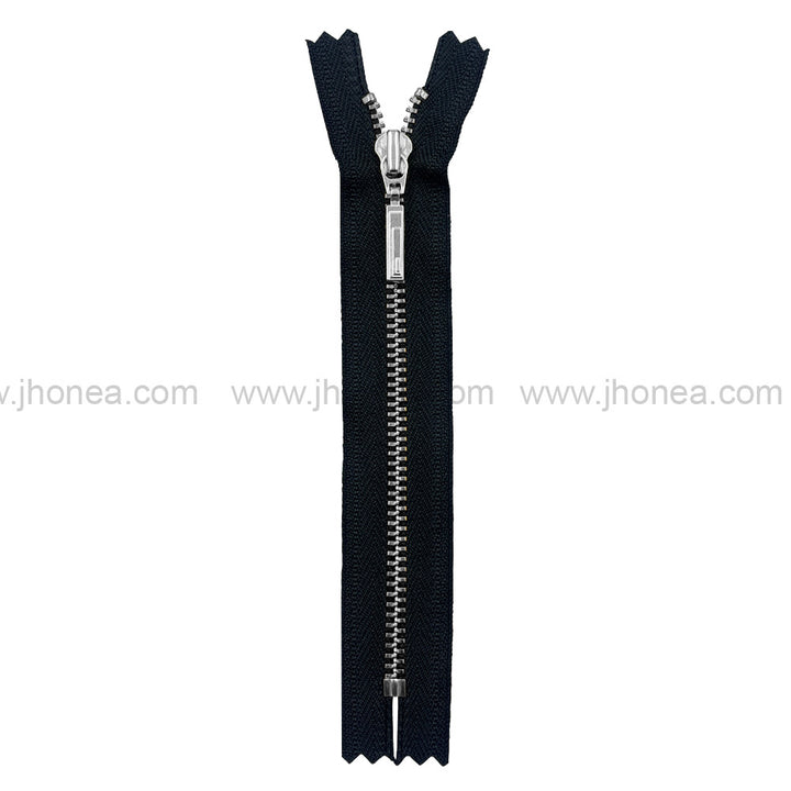 Premium Quality #3 Number Silver Decorative YKK Metal Zipper for Hoodies & Jackets