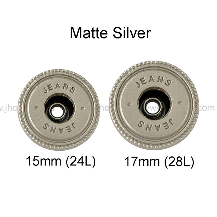 Fashionable Round Metal Jeans Buttons for Clothing