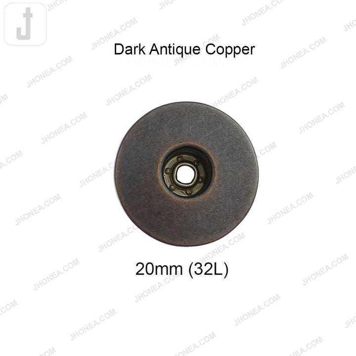 Antique Finish Round Denim Buttons for Jeans and Jackets