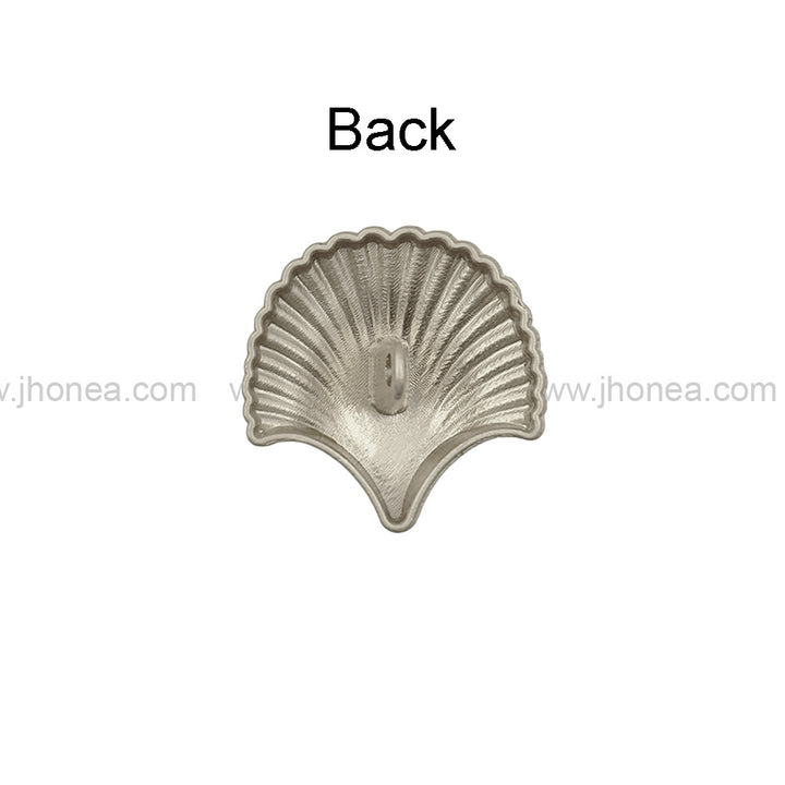 Decorative Sea Shell Shape 25mm(40L) Shank Metal Button