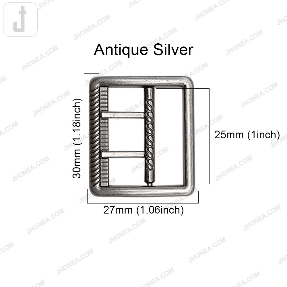Modern Rectangular Shaped Metal Pant Buckle for Men’s & Women’s Apparel