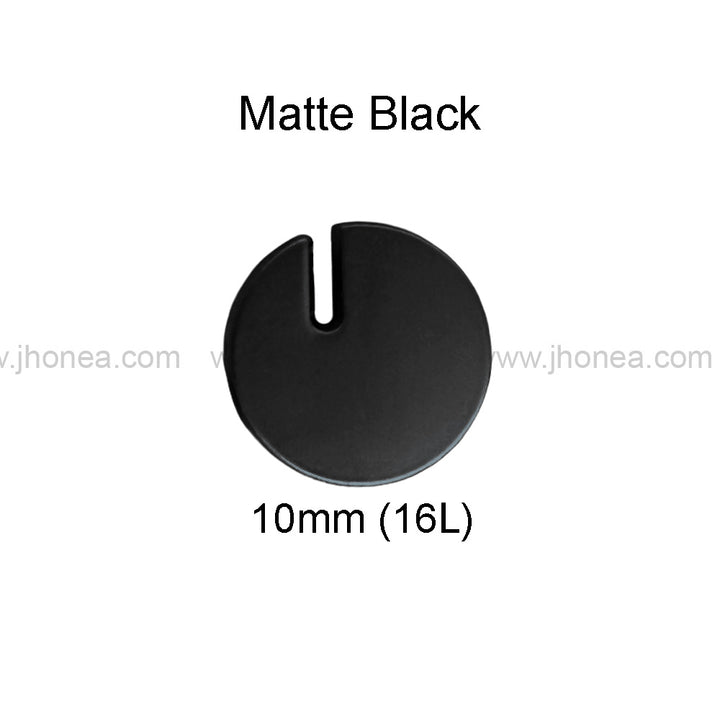 Classic 10mm Cutting Edge Design Matte Finish Metal Button