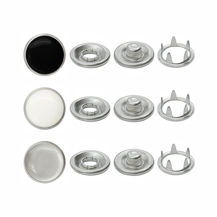 4-Part Prong Press Metal Studs Snap Buttons
