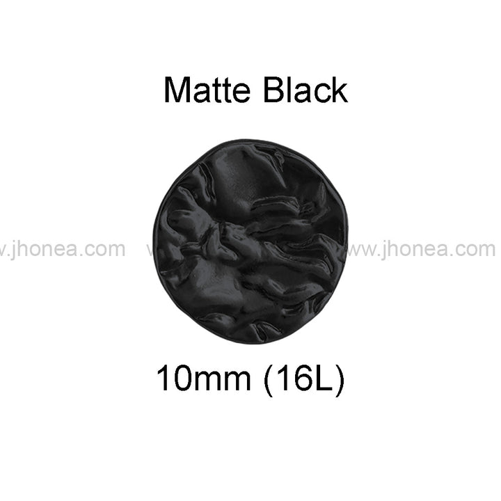 Round Shape Textured 10mm(16L) Classic Metal Shank Button