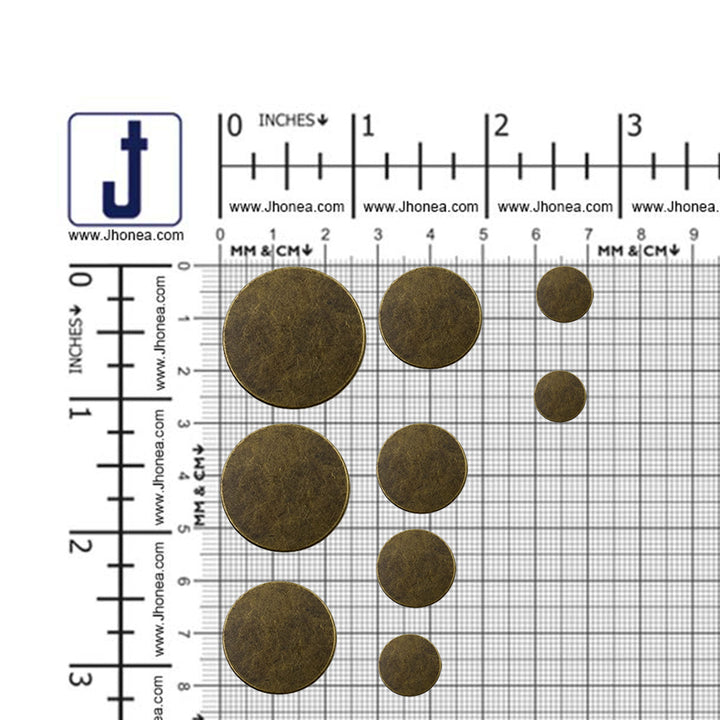 Premium Smooth Antique Surface Shirt/Coat Classic Loop Metal Buttons