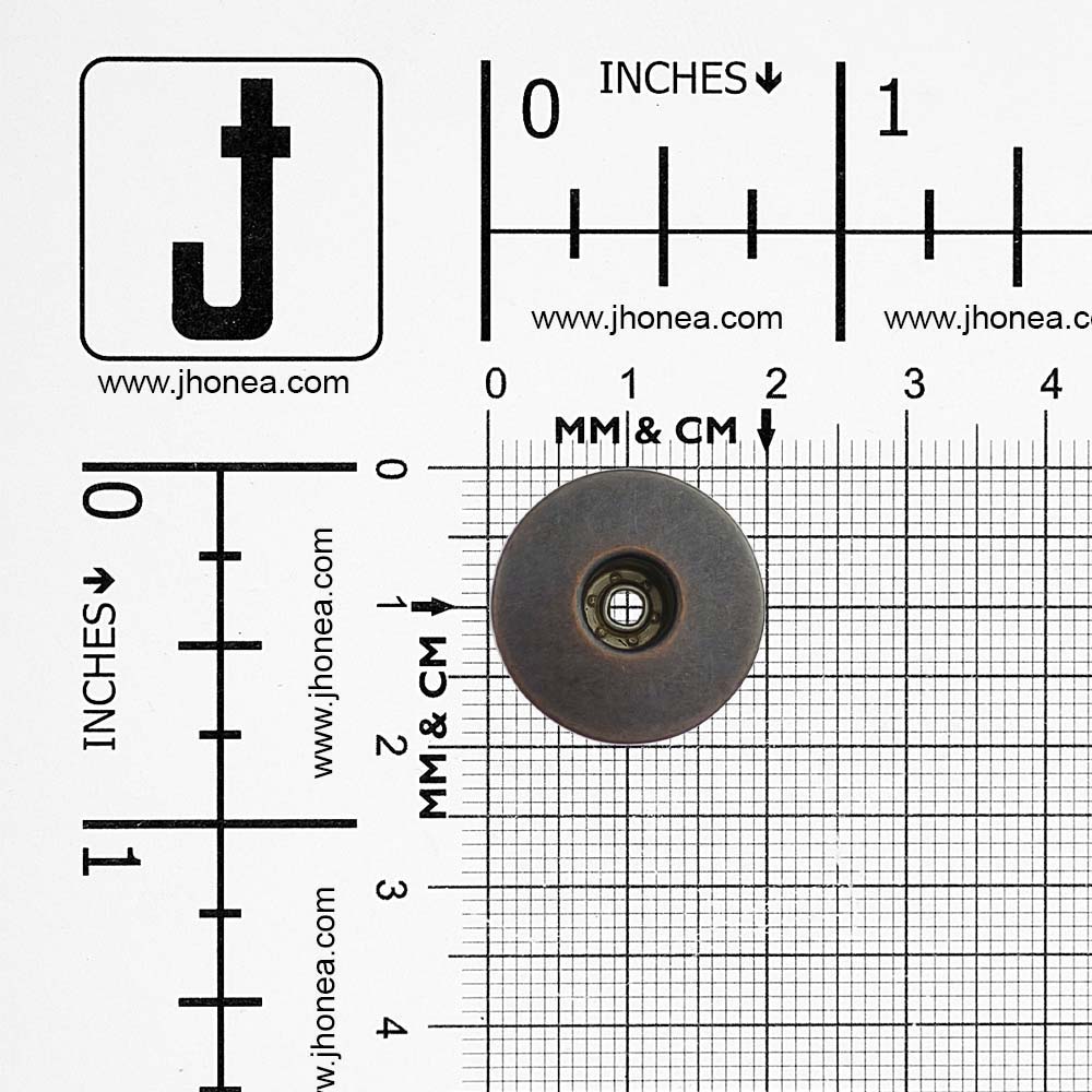 Antique Finish Round Denim Buttons for Jeans and Jackets