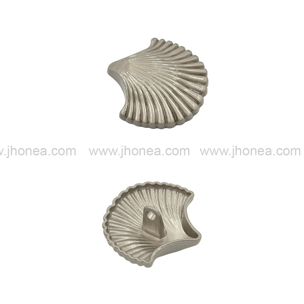 Decorative Sea Shell Shape 25mm(40L) Shank Metal Button