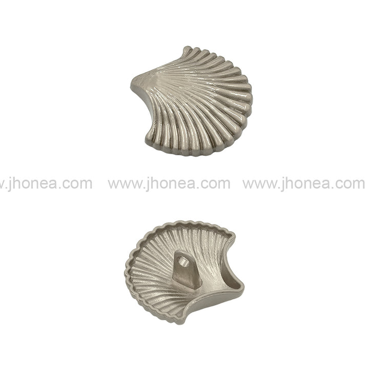 Decorative Sea Shell Shape 25mm(40L) Shank Metal Button