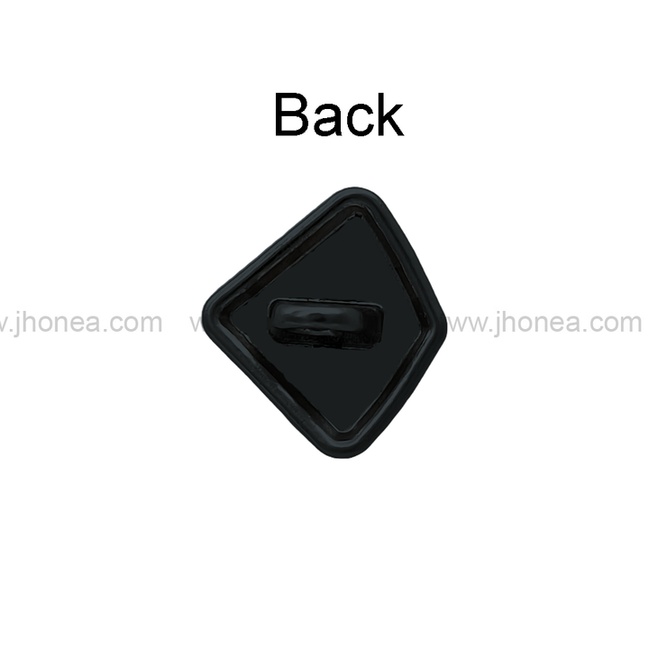 Unique Matte Finish Geometric Shape Shank Metal Button