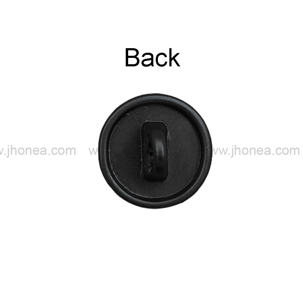 Round Shape Matte Finish Classic Shank Metal Button