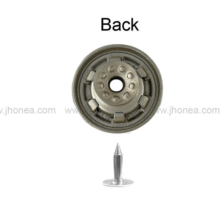 Fashionable Round Metal Jeans Buttons for Clothing