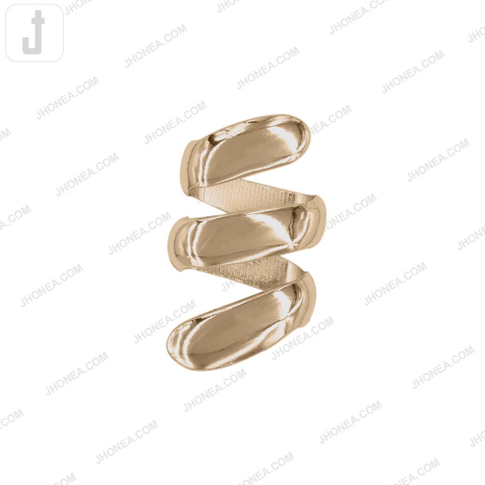 Premium Spiral Shaped Shiny Metal Buckle for Fashion Accessories