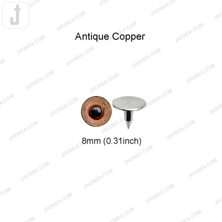 Versatile Brass Rivet Fastener Studs for Jeans/Jackets/Bags