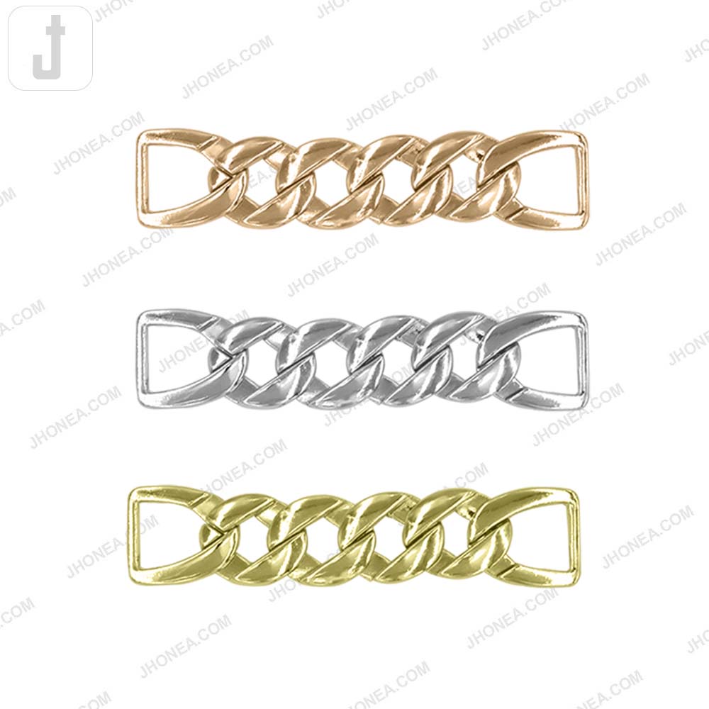 Quality Chain Design Shiny Finish Fashion Belt Buckle Accessory