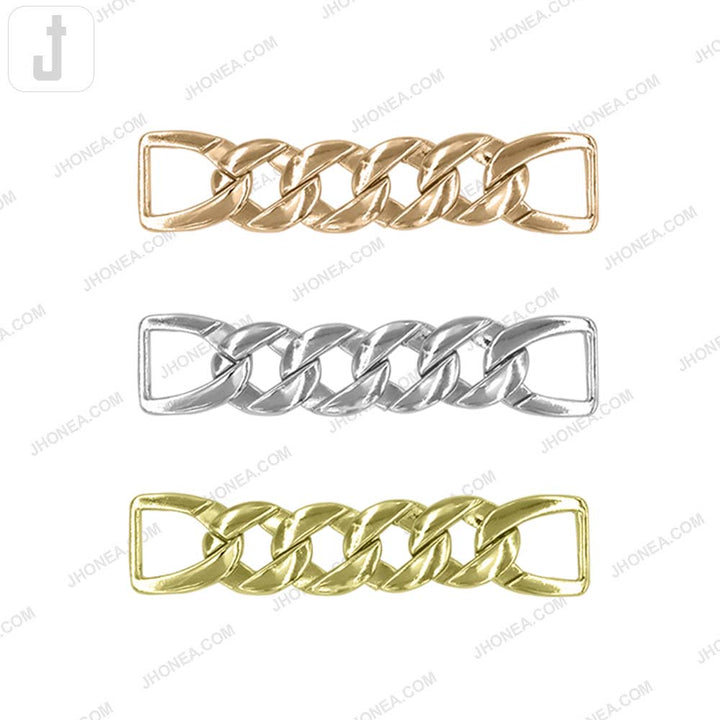 Quality Chain Design Shiny Finish Fashion Belt Buckle Accessory