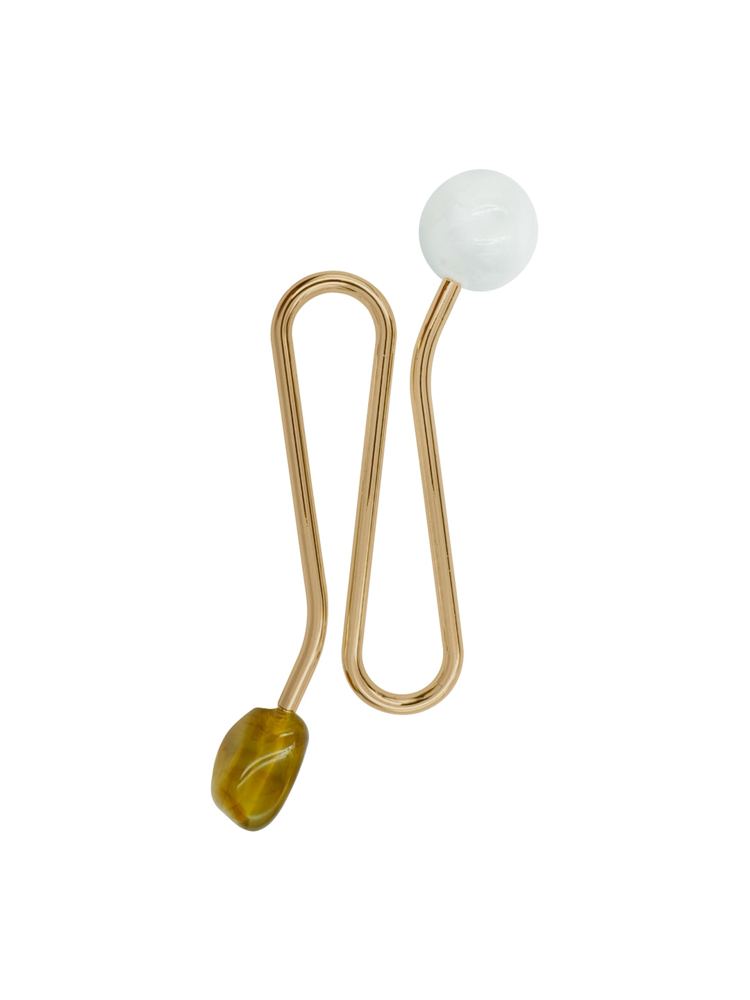 Shiny Gold Hook Metallic Curvy Style Fashion Accessory for Clothing