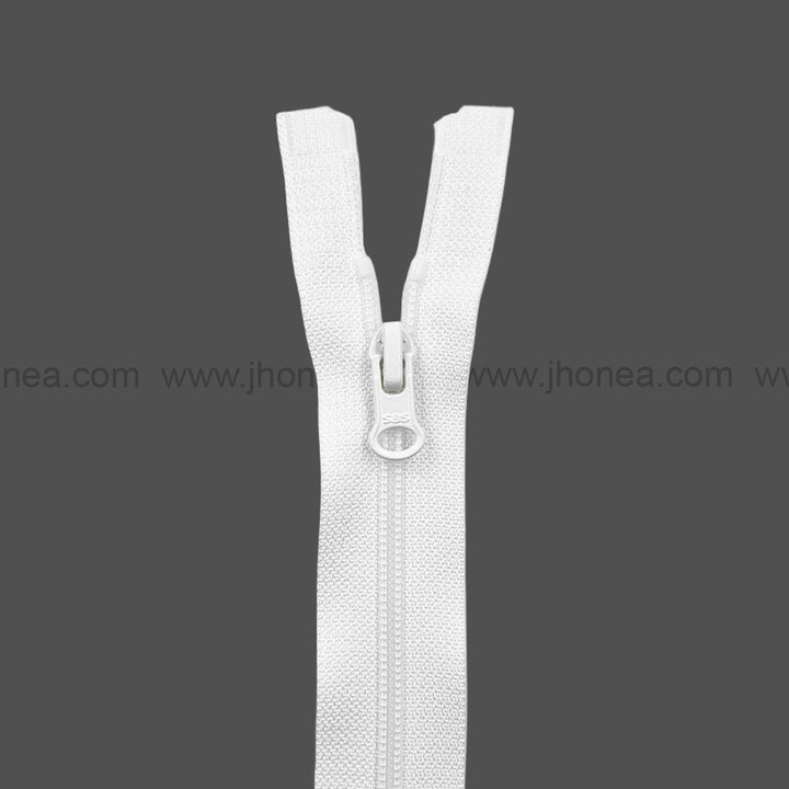 #3 Fancy Black/White Nylon Coil Open-End SBS Coil Zipper