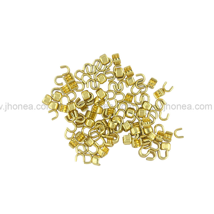 #5 U Shape Zipper Top Stoppers in Golden