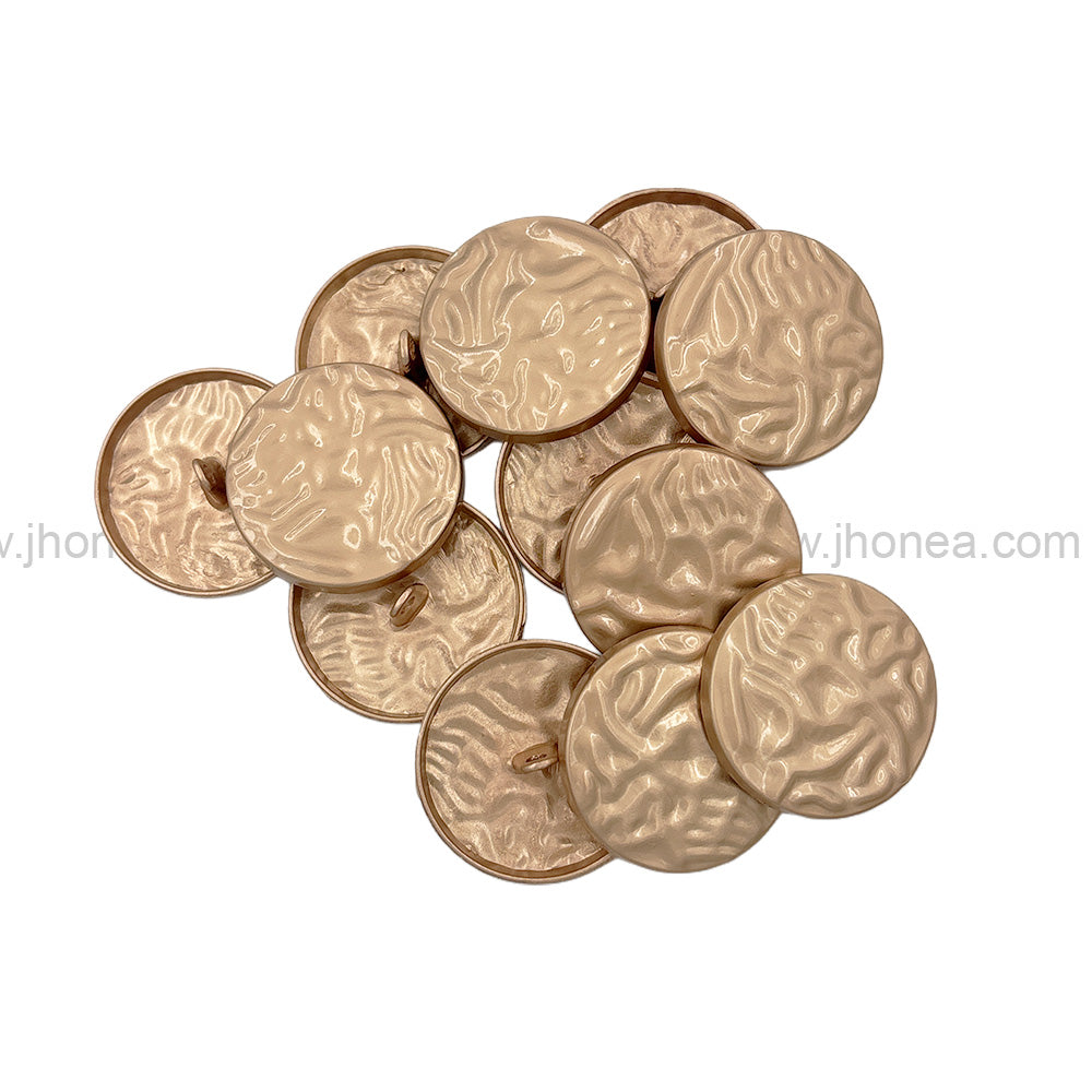 Unique Structure Round Shape Matte Finish Shank Metal Button