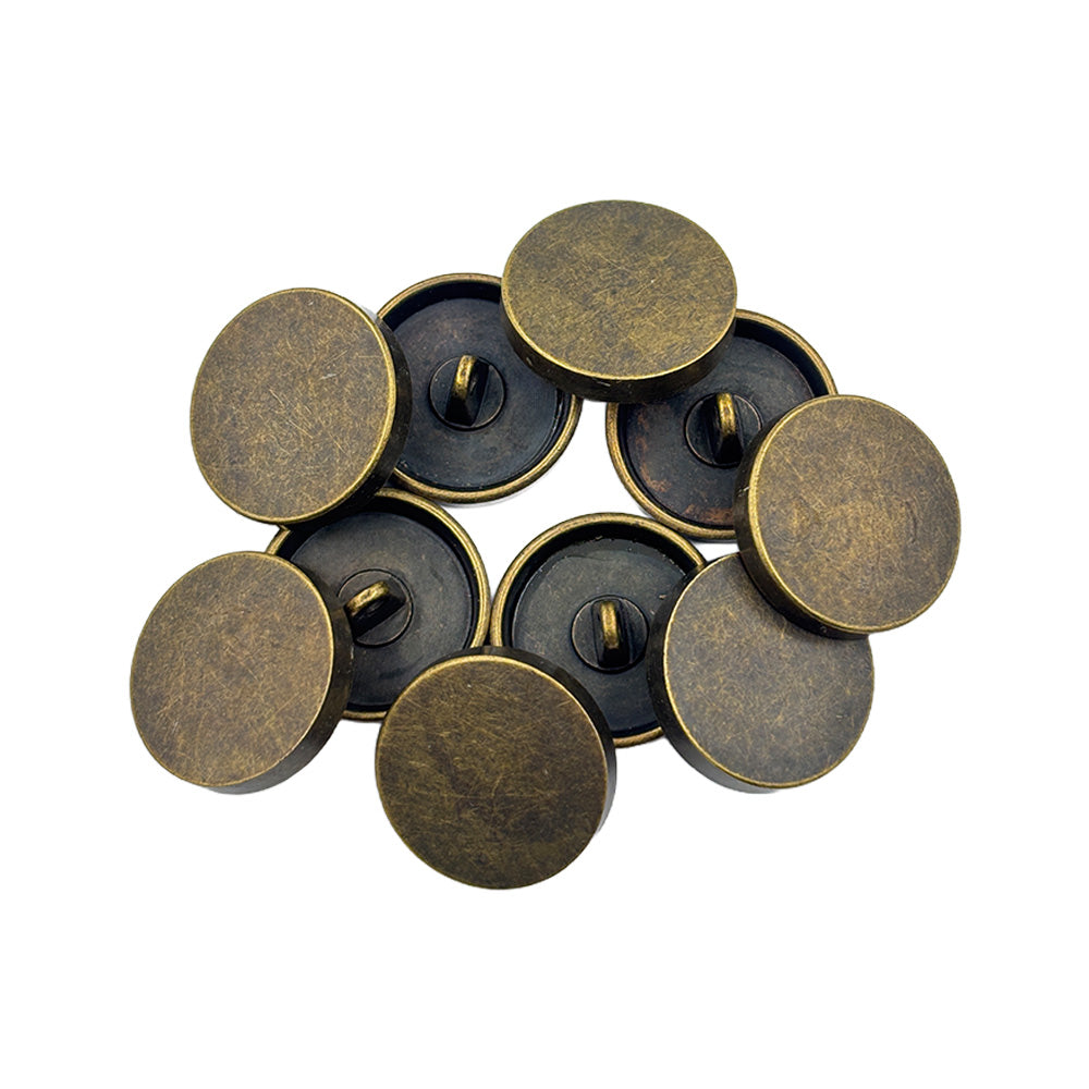 Premium Smooth Brass Surface Shirt/Coat Classic Loop Metal Buttons