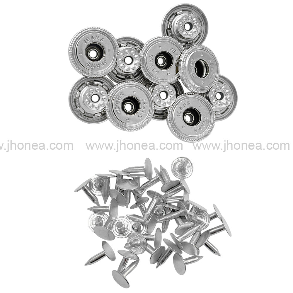 Fashionable Round Metal Jeans Buttons for Clothing