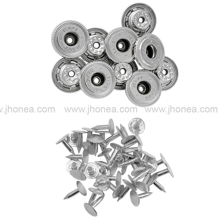 Fashionable Round Metal Jeans Buttons for Clothing