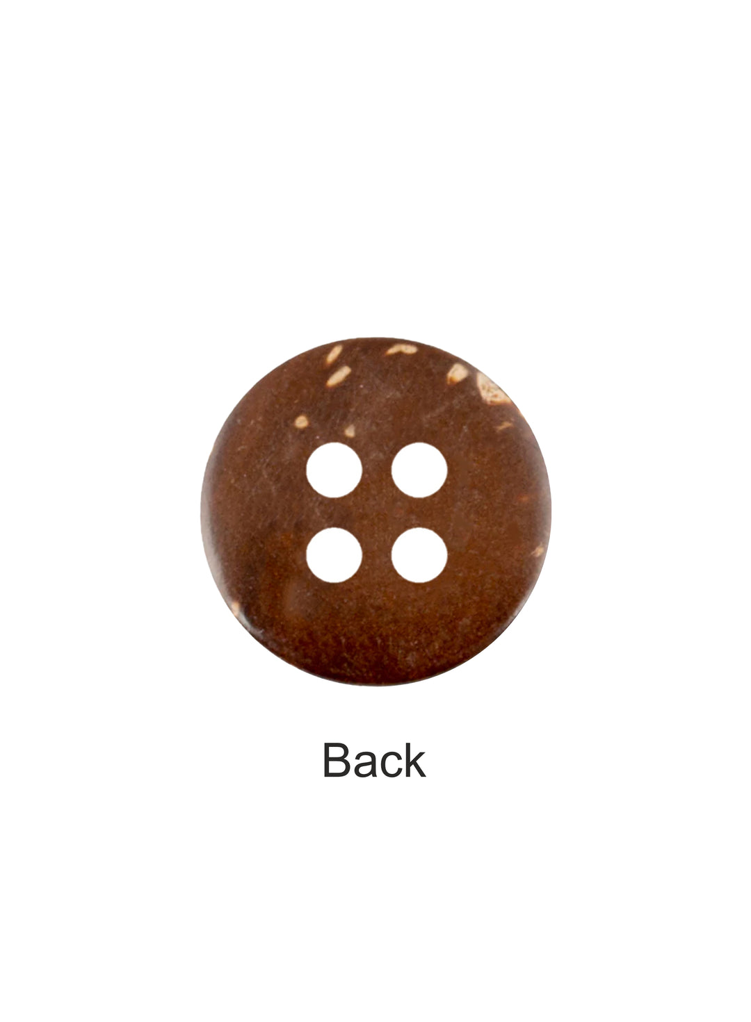 Smooth Finish Natural Coco Shell 4 Hole Buttons