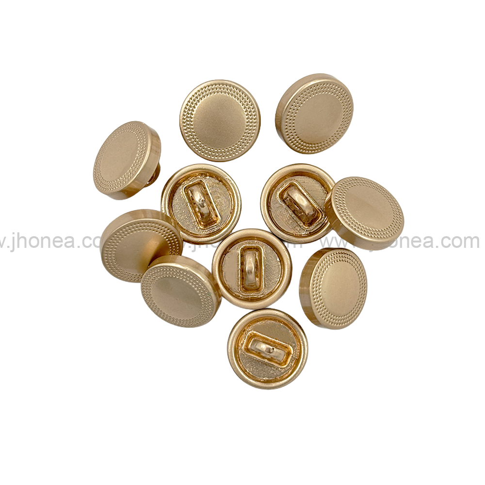 Round Shape Classic Matte Finish Shank Metal Button