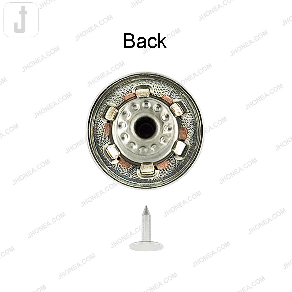 Sleek & Stylish Shiny Finish Metal Denim Jeans Buttons