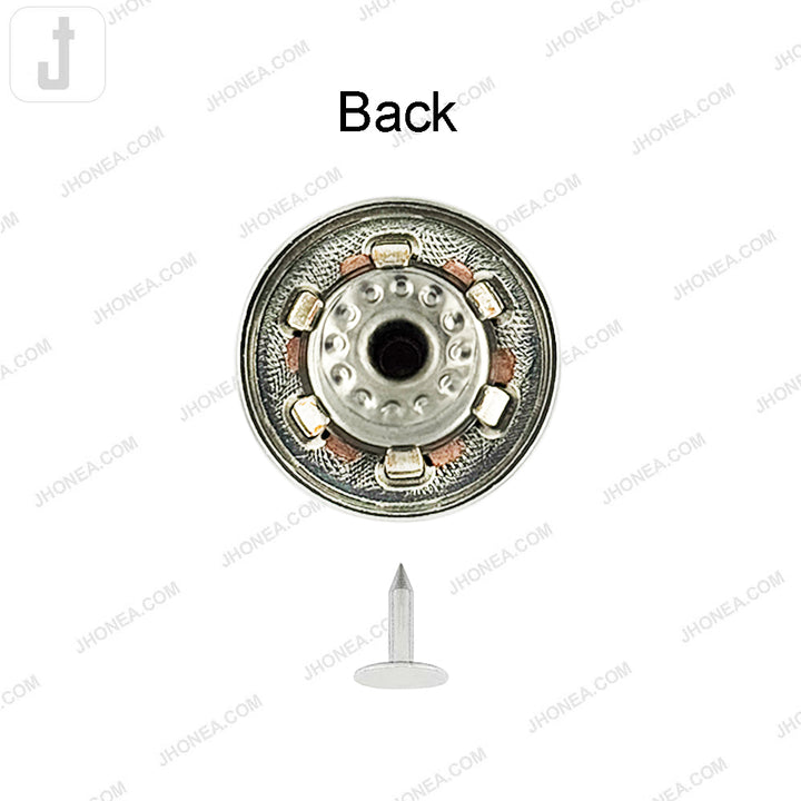 Sleek & Stylish Shiny Finish Metal Denim Jeans Buttons