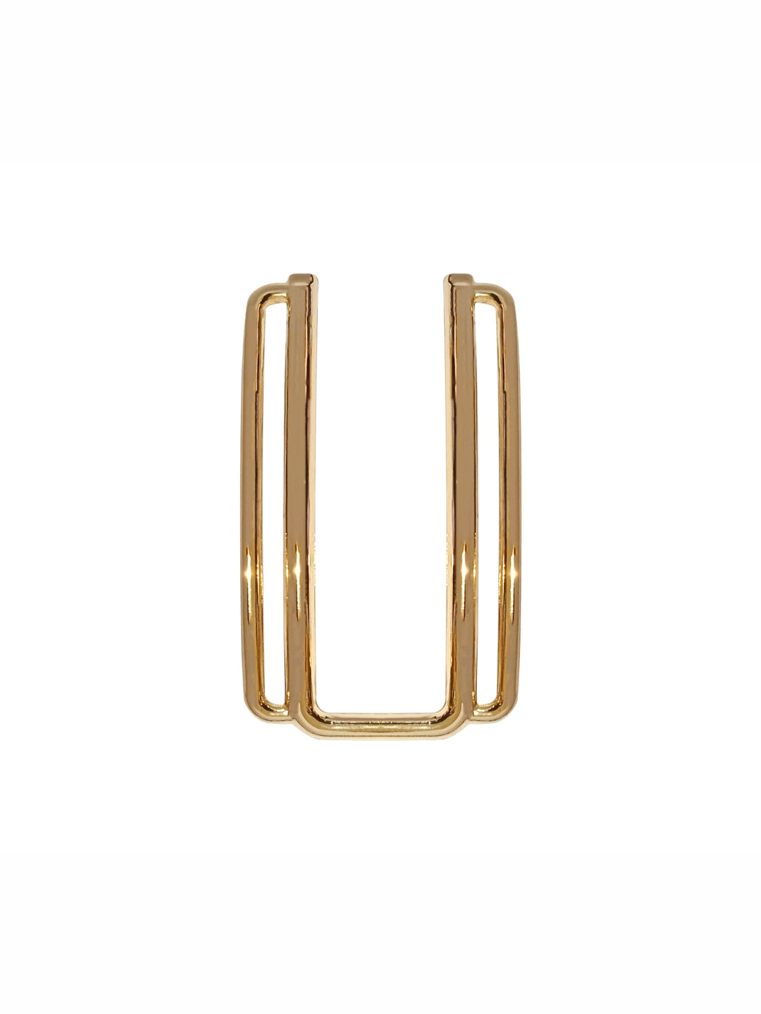Sleek and Stylish U-Frame Double Sidebar Belt Buckle