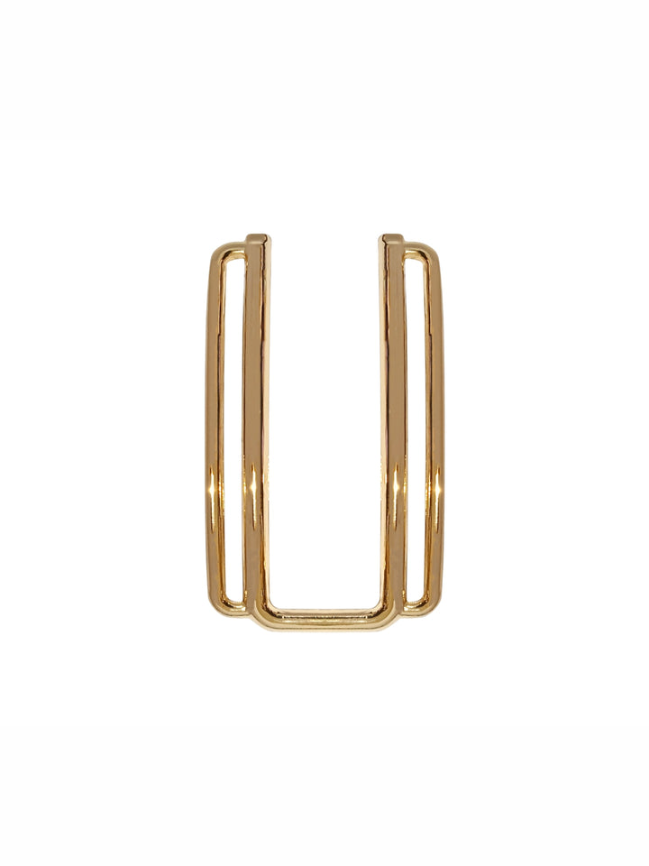 Sleek and Stylish U-Frame Double Sidebar Belt Buckle
