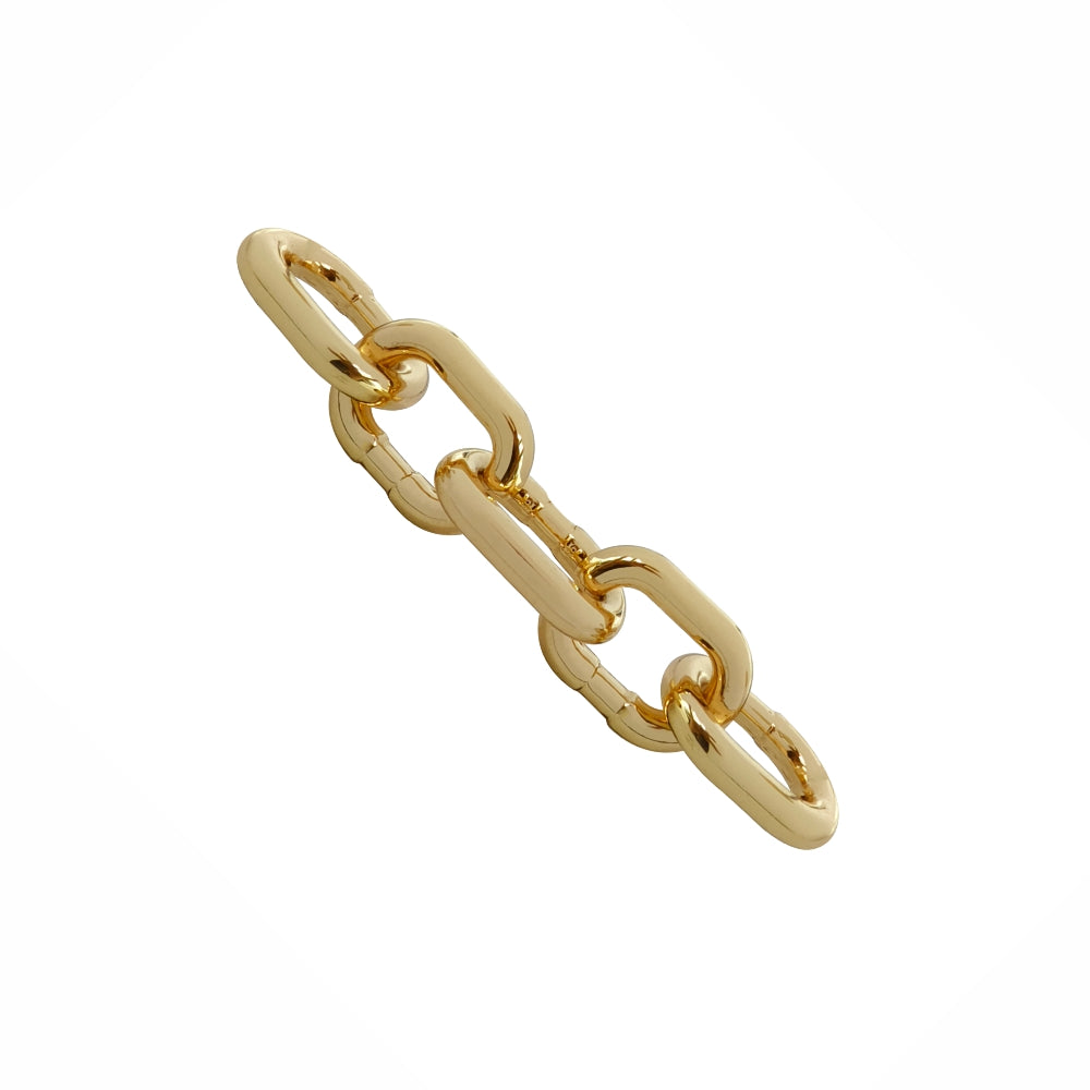 Premium Luxury Shiny Gold Chunky Link Chain Accessory