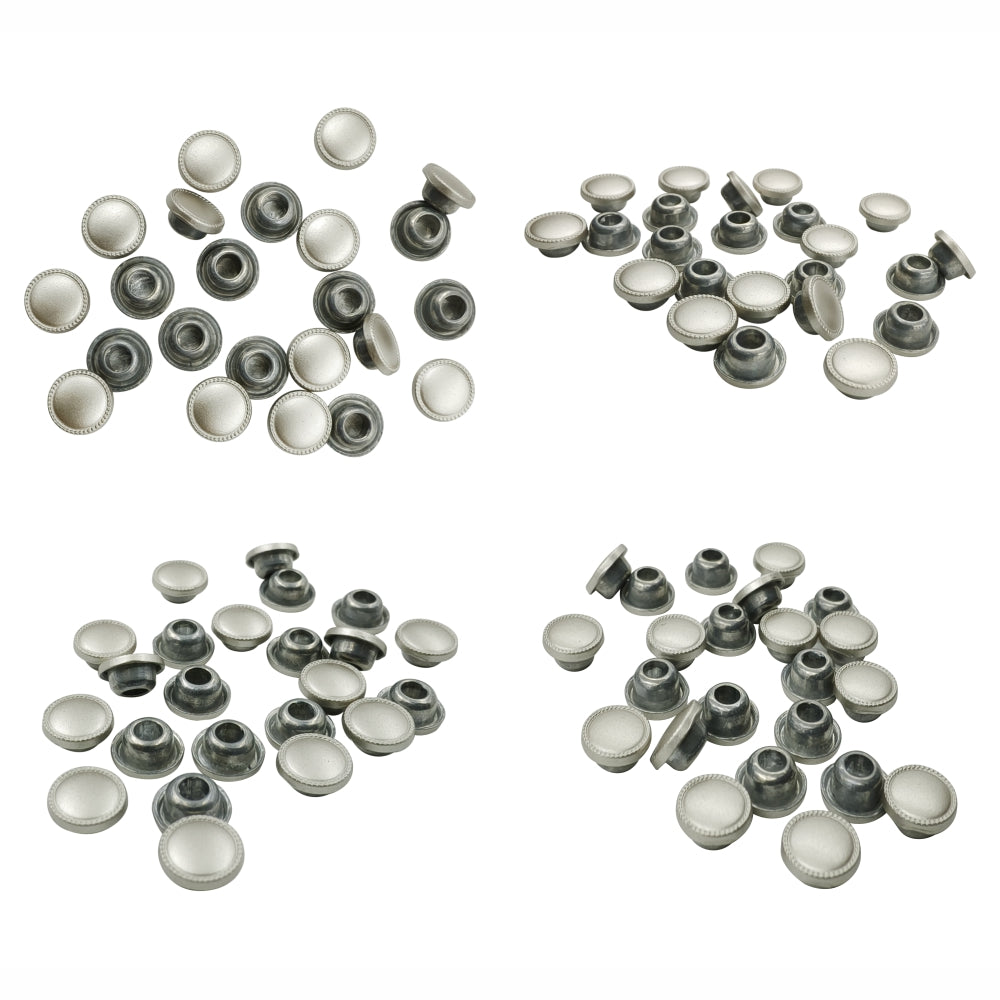Matte Silver Rivet Fastener Studs for Jeans/Denims/Leathercrafts
