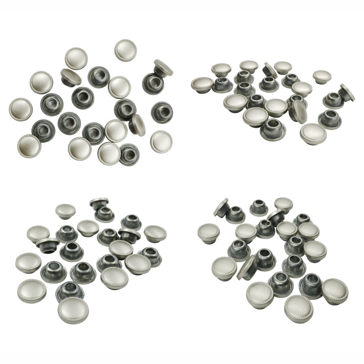 Matte Silver Rivet Fastener Studs for Jeans/Denims/Leathercrafts