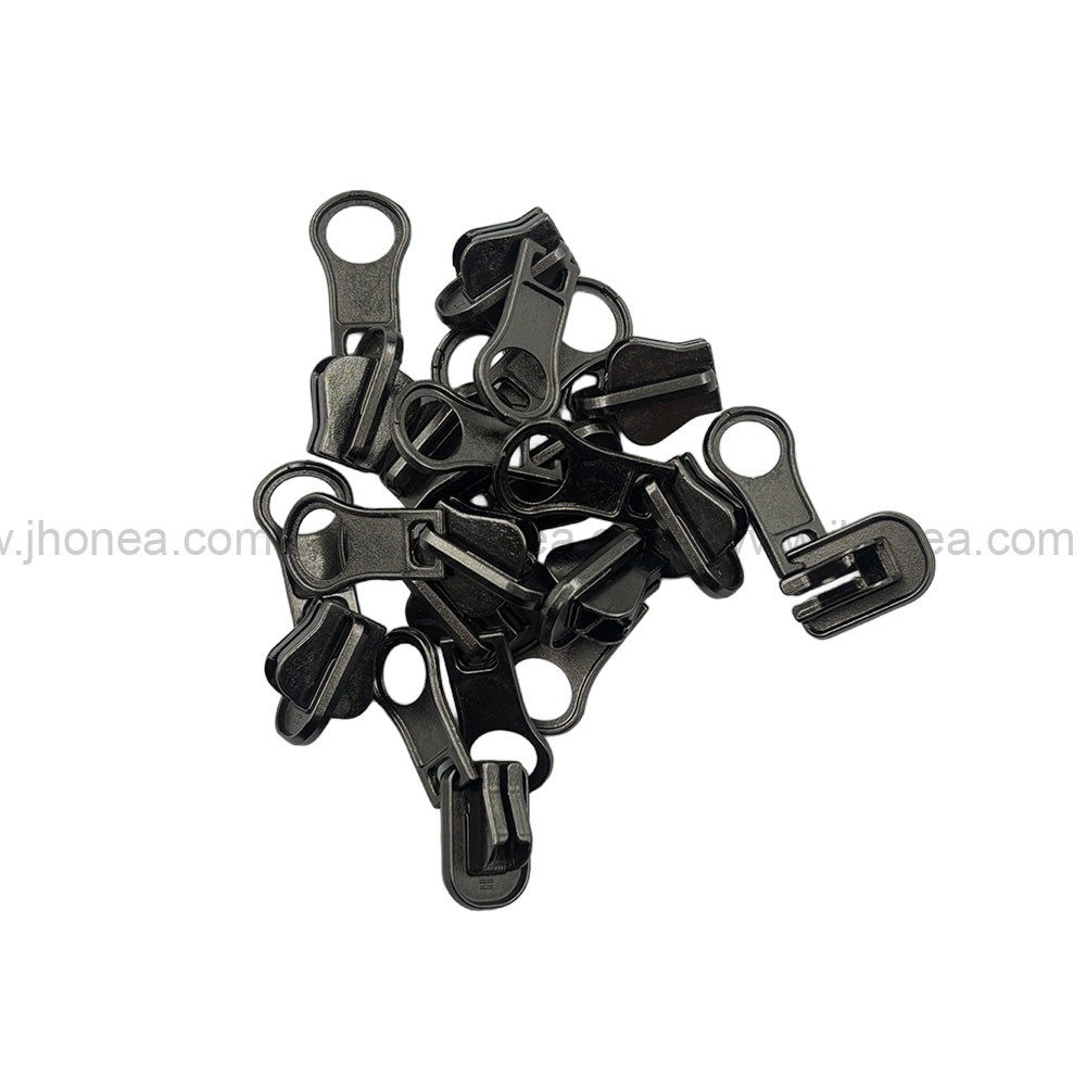 Classic #5 swivel handle metal zipper puller in Black Nickel Gunmetal finish