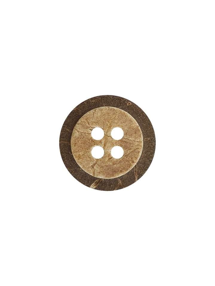 Natural Coco 4-Hole Wooden Buttons for Sewing and Crafts