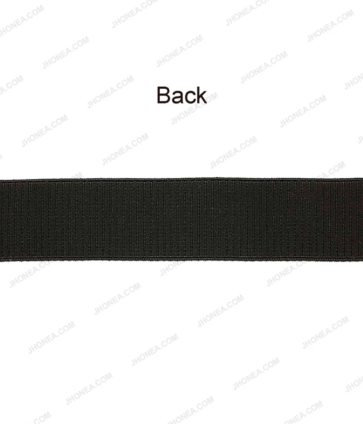 Plain Black Soft Stretch Waistband Sewing Woven Elastic