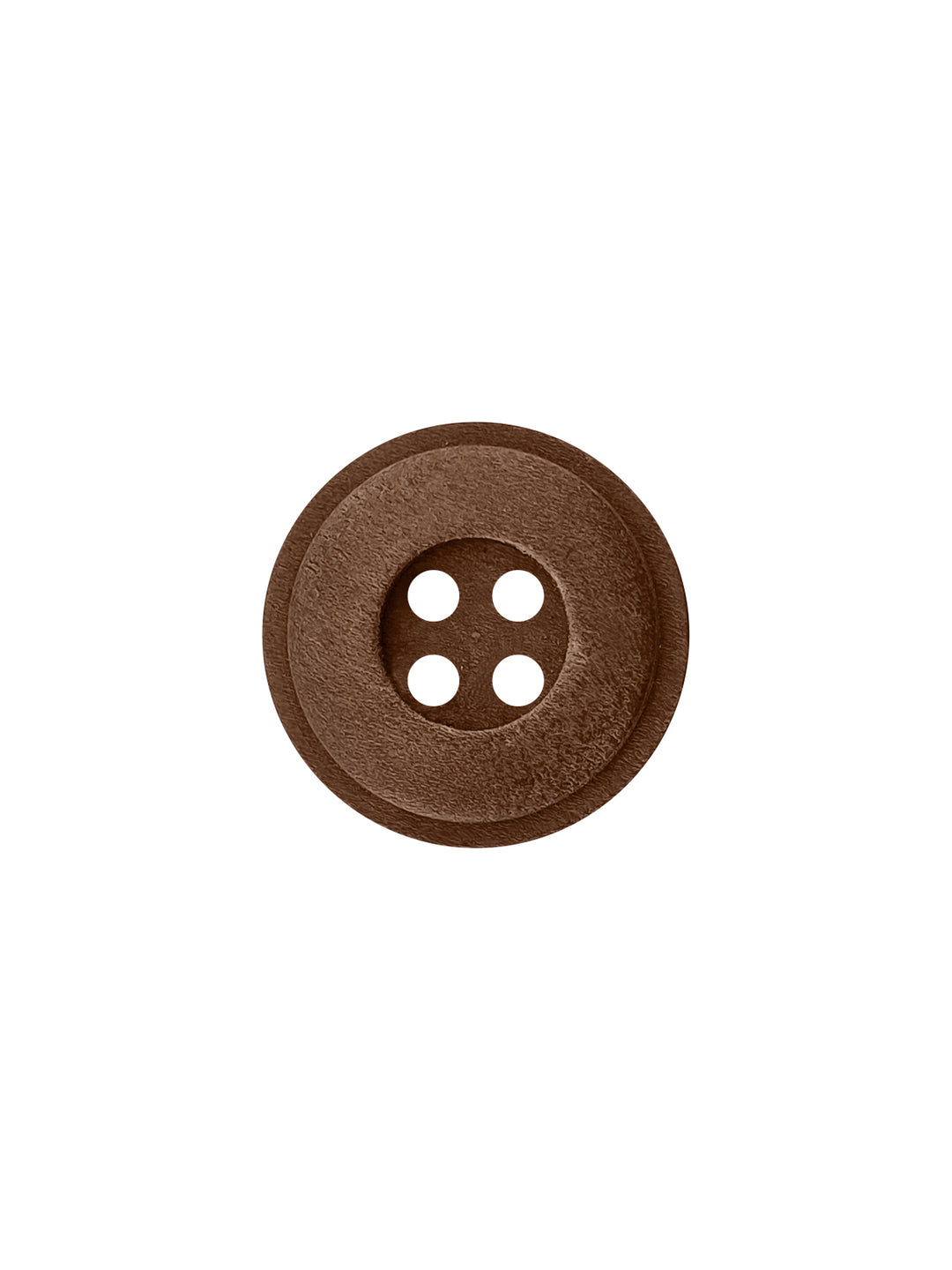 Classic 4-Hole Wooden Button with Rounded Rim Design