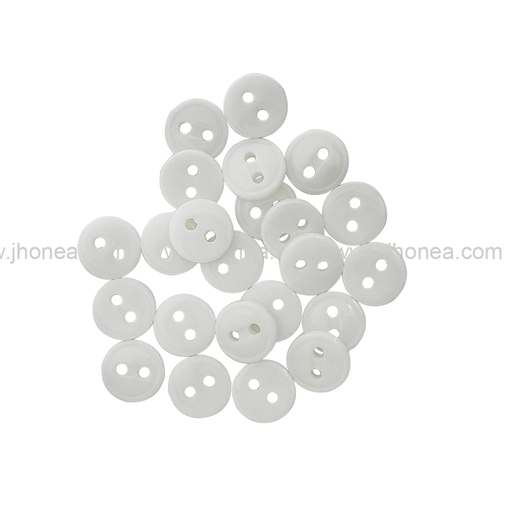 Round Shape Rim Design 11mm(18L) Poly Shirt Button