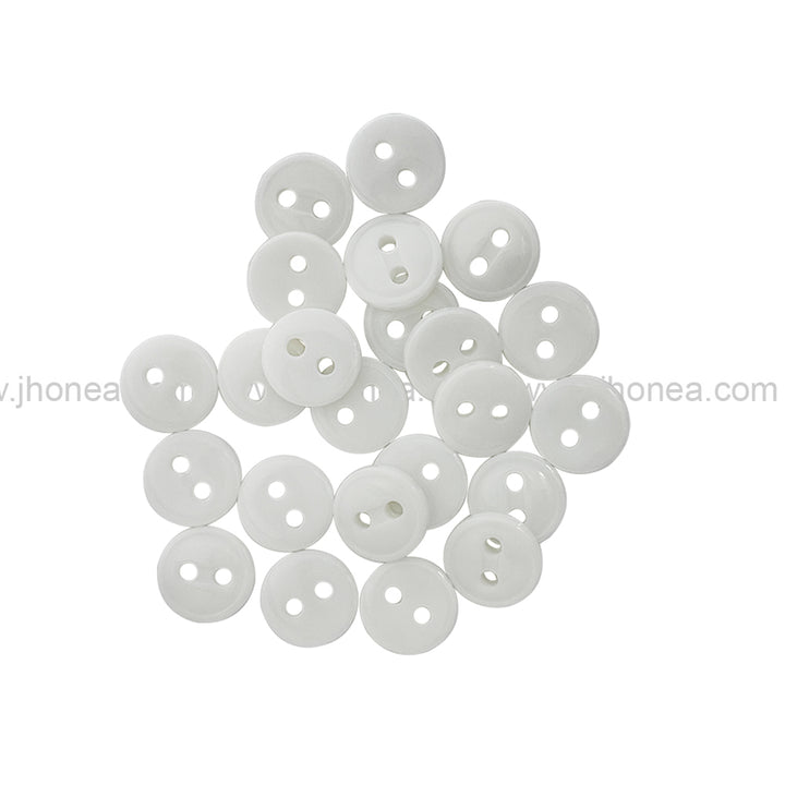 Round Shape Rim Design 11mm(18L) Poly Shirt Button