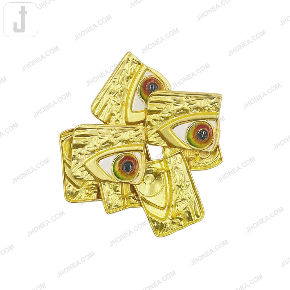 Big Size Eye Double Loop Metal Buttons for Designer Clothing